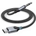 ZOOAUX USB C to 3.5mm Audio Aux Jack Cable (4ft 2-Pack), Type C to 3.5mm Headphone Car Stereo Cord for iPhone 16/15 Pro Max/15 Pro /15 Plus, Samsung Galaxy S24/S23/S22/S21, iPad Pro, Pixel-Grey