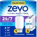Zevo Flying Insect Trap & 3 Cartridges - Plug in Fly Trap & Indoor Bug Catcher for Gnats, House & Fruit Flies - Mess-Free - Use in Any Room - Uses Blue & UV Light (1 Plug in Device & 3 Cartridges)